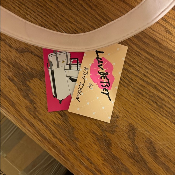 Betsy Johnson Quilted Pink Cherry Bow Weekender - Picture 8 of 9